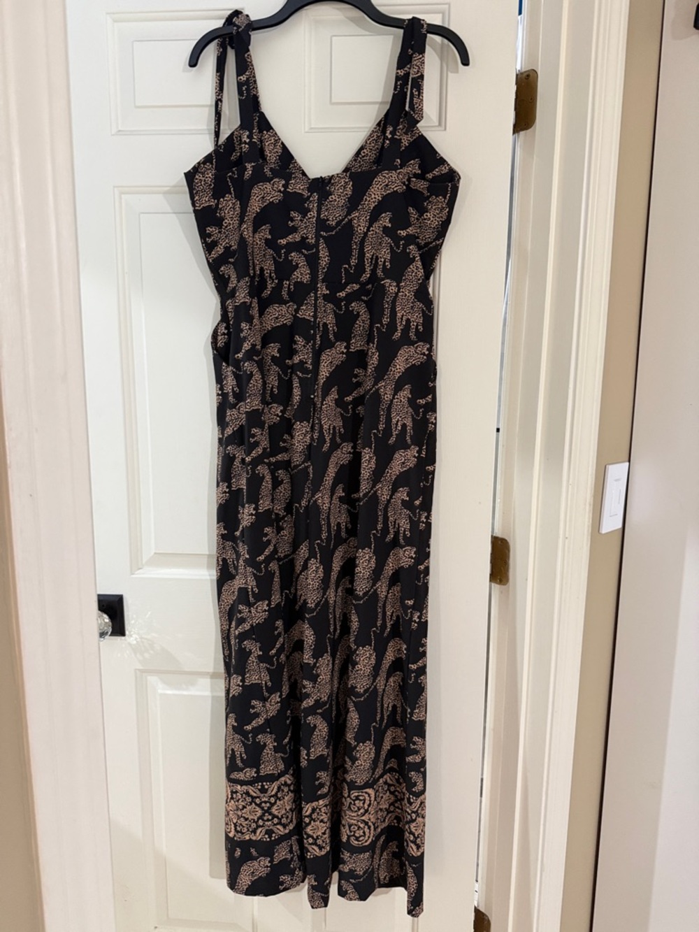 Blackmilk Black and Beige Printed Jumpsuit - Picture 3 of 4